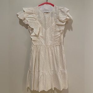 Sea NY white eyelet dress